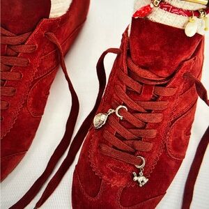 Jeffrey Campbell Aleta Sneakers - Red Suede